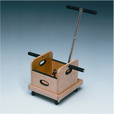 Baseline FCE Work Device - Mobile Weighted Cart with T-handle and Accessory Box — for Strength Training and Rehabilitation