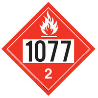 J.J. Keller 1077 Placard - Division 2.1 Flammable Gas