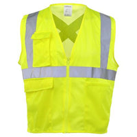 J. J. Keller SAFEGEAR Safety Vest Type R Class 2 - Zipper Closure