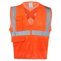 J. J. Keller SAFEGEAR Safety Vest Type R Class 2 - Zipper Closure