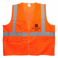 J. J. Keller® SAFEGEAR® Safety Vest Type R Class 2 - Zipper Closure