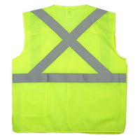 J. J. Keller SAFEGEAR Safety Vest Type R Class 2 - Hook & Loop 5-Point Breakaway Closure