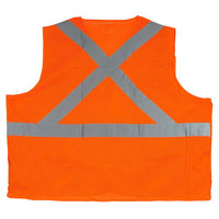 J. J. Keller SAFEGEAR Safety Vest Type R Class 2 - Hook & Loop 5-Point Breakaway Closure