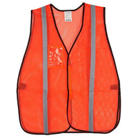 J. J. Keller® SAFEGEAR® Non-Certified Safety Vest - Hook & Loop Closure with 1" Silver Tape