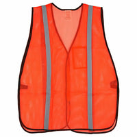 J. J. Keller SAFEGEAR Non-Certified Safety Vest - Hook & Loop Closure with 1" Silver Tape