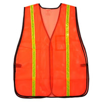 J. J. Keller SAFEGEAR Non-Certified Safety Vest - Hook & Loop Closure with 1" PVC Tape