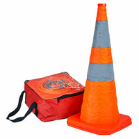 J.J. Keller Collapsible Traffic Cone with Internal LED - 28" Tall (Pack of 4)