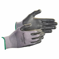 J. J. Keller® SAFEGEAR® Flat Dip Nitrile Foam Grip-Dot Palm Nylon Knit Gloves