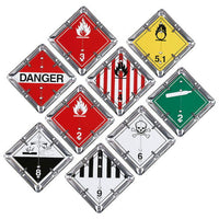 J.J. Keller Canadian Flip-File Placard, 9-Legend Wordless Set, Unpainted Back Plate