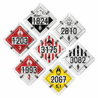 J.J. Keller Numer-All™ Flip Placard - 7 Legend, White Back Plate