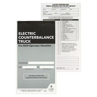 J.J. Keller Electric Counterbalance Forklift Pre-Shift Inspection Checklist
