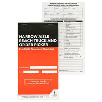 J.J. Keller Narrow Aisle Reach Truck and Order Picker Pre-Shift Inspection Checklist