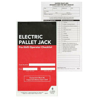 J.J. Keller Electric Pallet Jack Pre-Shift Inspection Checklist