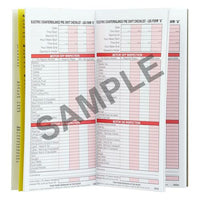 J.J. Keller Electric Counterbalance Multiform Forklift Inspection Logbook