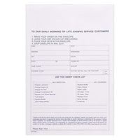 J.J. Keller Overnight Auto Repair Envelope  Stock