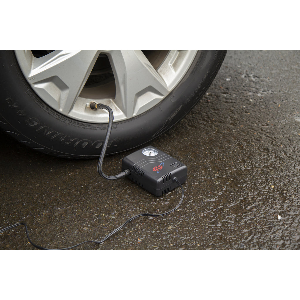 Lifeline AAA Mini Tire Air Inflator 12V – 50 PSI Max