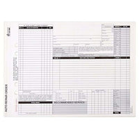 J.J. Keller Auto Repair Order, Black Ink, Snap-Out Format  Stock