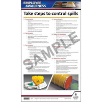 J.J. Keller Workplace Spill Control - Employee Awareness Poster