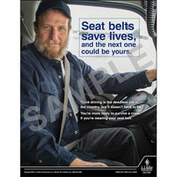 J.J. Keller Seat Belts Save Lives - Motor Carrier Safety Poster