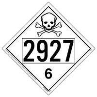 J. J. Keller 2927 Placard - Division 6.1 Poison