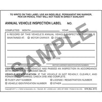 J.J. Keller Annual Vehicle Inspection Report & Label Combo Pack