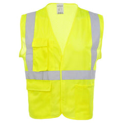 J. J. Keller SAFEGEAR Safety Vest Type R Class 2 - Hook & Loop Closure with Vertical Reflective Tape