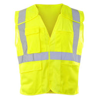 J. J. Keller® SAFEGEAR® Safety Vest Type R Class 2 - Hook & Loop 5-Point Breakaway Closure with Vertical Reflective Tape