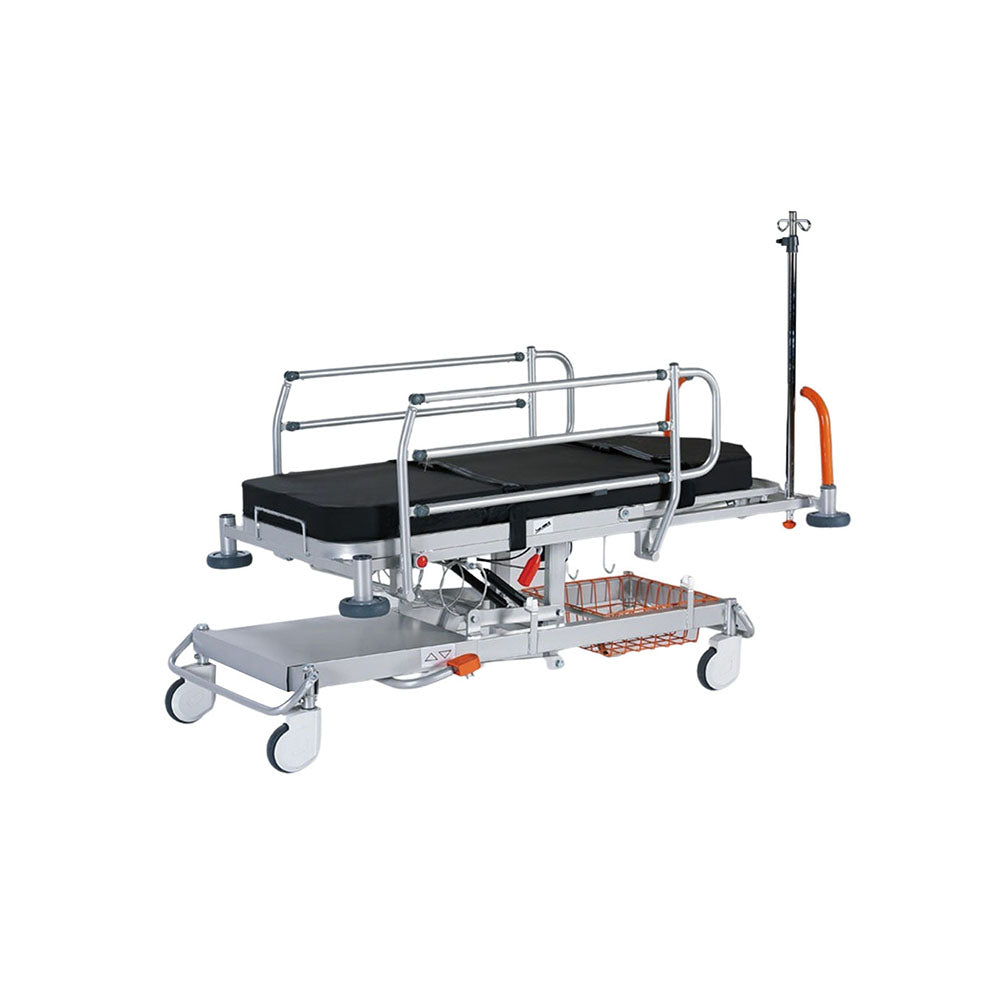Nitrocare LILO SD01-P Hydraulic Pediatric Transport Stretcher with Full-Length Safety Rails and Trendelenburg