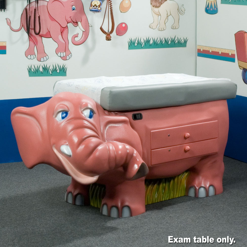 Pedia Pals ZooPal Elephant Pediatric Exam Table | Anxiety-Reducing Clinical Workspace