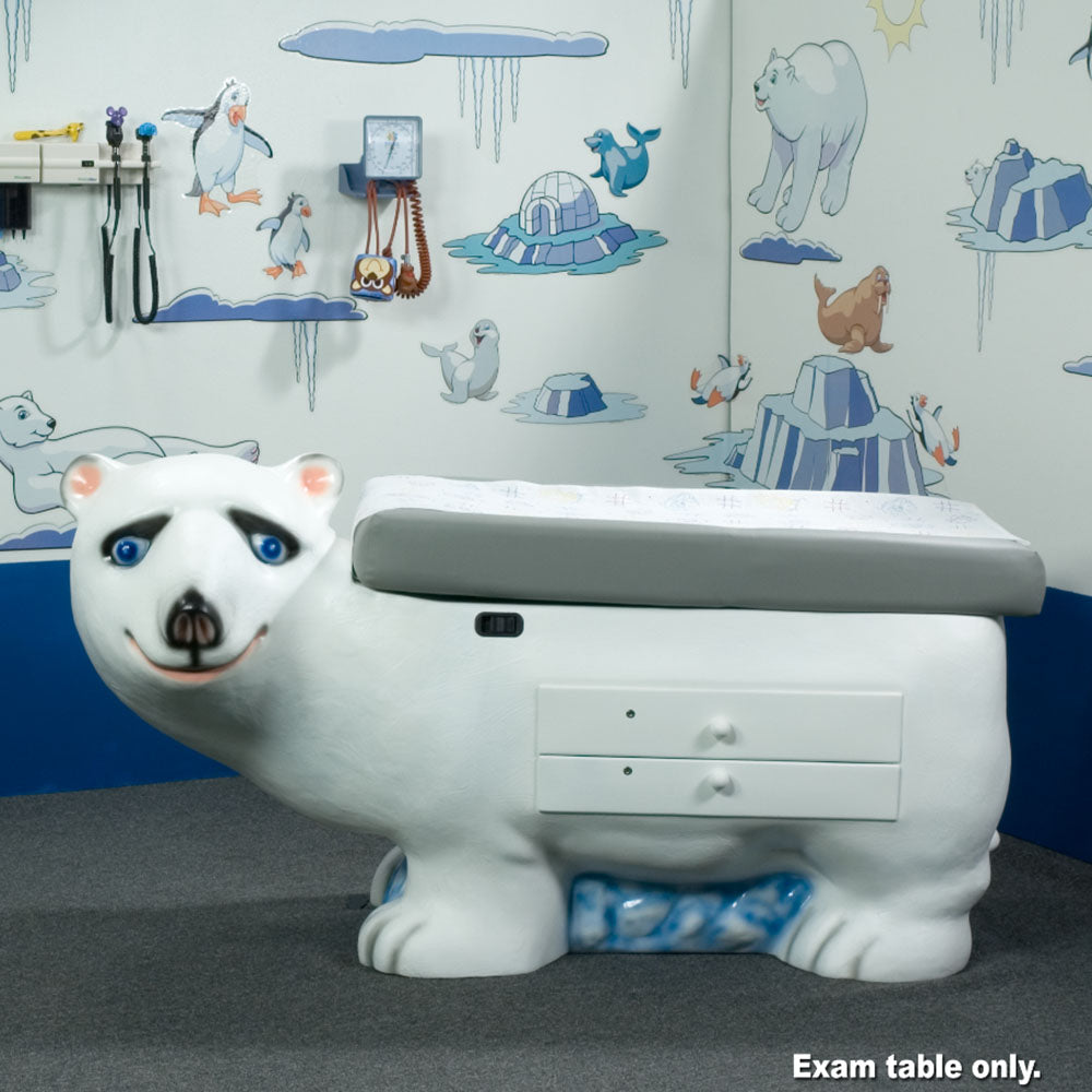 Pedia Pals Zoopal Polar Bear Pediatric Exam Table | Patient Anxiety-Reducing Table