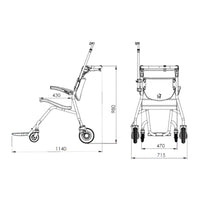 Pedia Pals Easy Transport Wheelchair