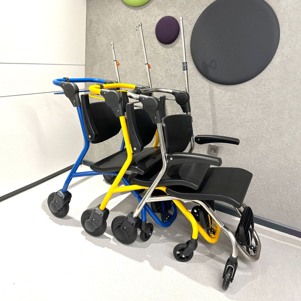 Nitrocare BRIO X5 Lightweight Patient Transport Wheelchair with Central Braking and Folding Frame