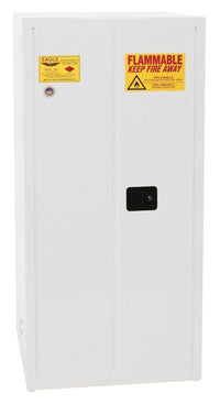 Justrite 3010X Flammable Liquid Cabinet 1 Shelf 2 Door Self Close, 30 Gallon