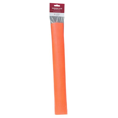 J. J. Keller Warning Flag with Vinyl Mesh - Orange, with Wire Rod