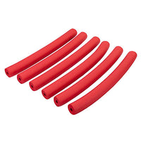 FabLife Foam Grip Handles, Red, 3/8" inner diameter, Pack of 6 — for Electrotherapy Pain Management