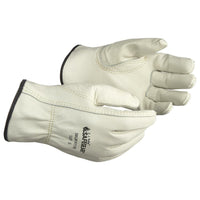 SAFEGEAR® Cowhide Leather Driver Gloves with Keystone Thumb - Sold as 1 Pair
