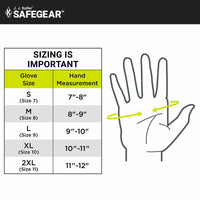 SAFEGEAR® Cowhide Leather Driver Gloves with Keystone Thumb - Sold as 1 Pair
