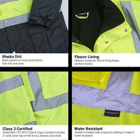 SAFEGEAR Fleece-Lined Parka Jacket Type R Class 3