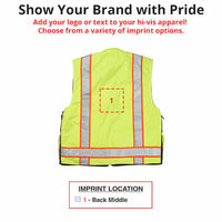 J. J. Keller® SAFEGEAR® Reversible Fleece-Lined Winter Vest Type R Class 2