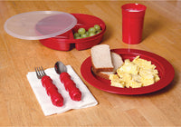 Maddak Redware Tableware Set - Deluxe — for Treatment and Examination Rooms