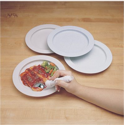 FabLife Inner lip plate, plastic, sandstone, 9" — for Plates & Bowls in Clinical and Institutional Care