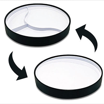 Stayware STAYnEAT Plate, Divided Suction, Slope n Scoop Dish, Small, White, Each — for Plates & Bowls in Clinical and Institutional Care