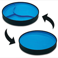 Stayware STAYnEAT Plate, Divided Suction, Slope n Scoop Dish, Large, Blue, Each — for Plates & Bowls in Clinical and Institutional Care