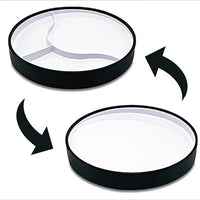 Stayware STAYnEAT Plate, Divided Suction, Slope n Scoop Dish, Large, White, Case of 13 — for Plates & Bowls in Clinical and Institutional Care