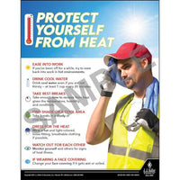 Protect Yourself From Heat - Workplace Safety Training Poster