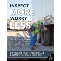 J.J. Keller Inspect More Worry Less - Motor Carrier Safety Poster