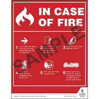 J.J. Keller In Case Of Fire - Driver Awareness Safety Poster