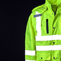 SAFEGEAR¬Æ Rain Jacket Type R Class 3 - Zipper Closure