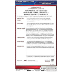 J. J. Keller Davis-Bacon Act Federal Contract Poster - English