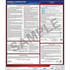 J. J. Keller Federal Contractor Applicant Information Poster - Spanish